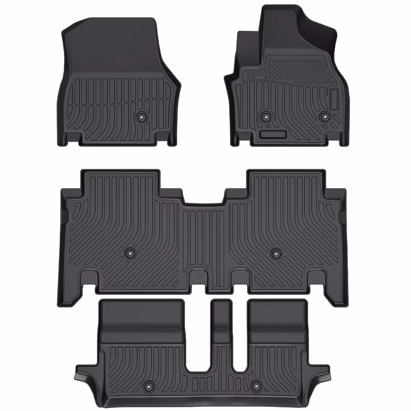 Kia EV9 2024+ 7 seater All weather 3D/5D moulded TPE car mats – Right Hand Drive